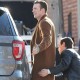 KNIVES OUT CHRIS EVANS (RANSOM DRYSDALE) BROWN WOOL COAT
