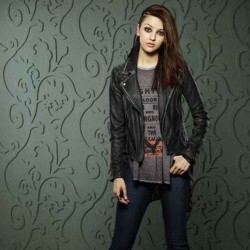 HOW TO GET AWAY WITH MURDER KATIE FINDLAY (REBECCA SUTTER) BLACK LEATHER JACKET