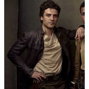 Star Wars The Last Jedi (Poe Dameron) Oscar Isaac Leather Jacket