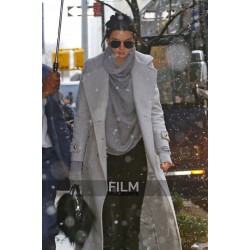 Street Fashion Kendall Jenner Grey Coat