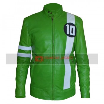 Ben 10 Ryan Kelley Green Cartoon Jacket Costume