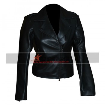 Kim Kardashian Black Biker Jacket 