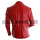 Fight Club Red Leather Jacket (Brad Pitt)
